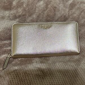 Kate Spade Rose Gold Textured Wallet